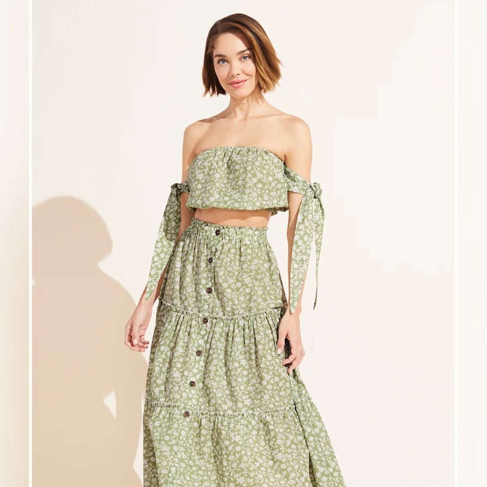 EberjeyGarden Andy Cover Up Pear / Ivory Women’s Size Medium